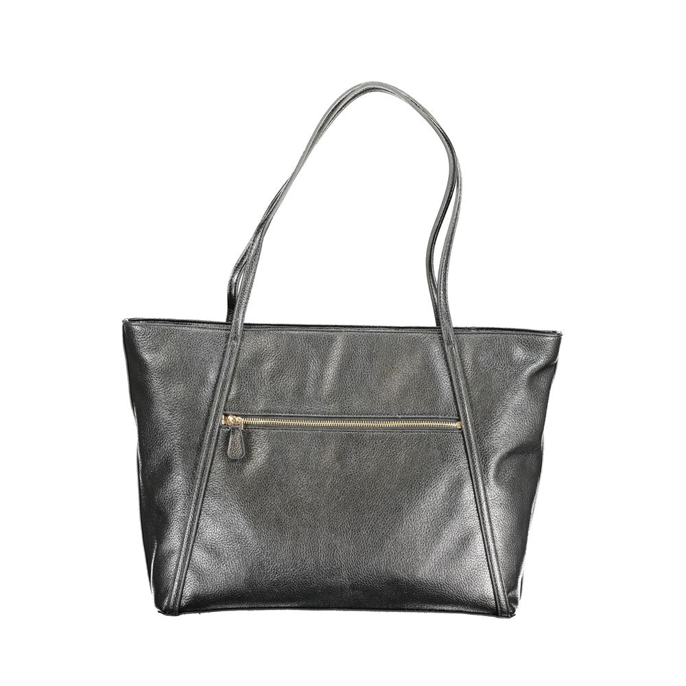 Guess Jeans Black Polyethylene Handbag - LEVIA BAG