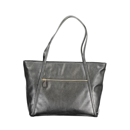 Guess Jeans Black Polyethylene Handbag - LEVIA BAG