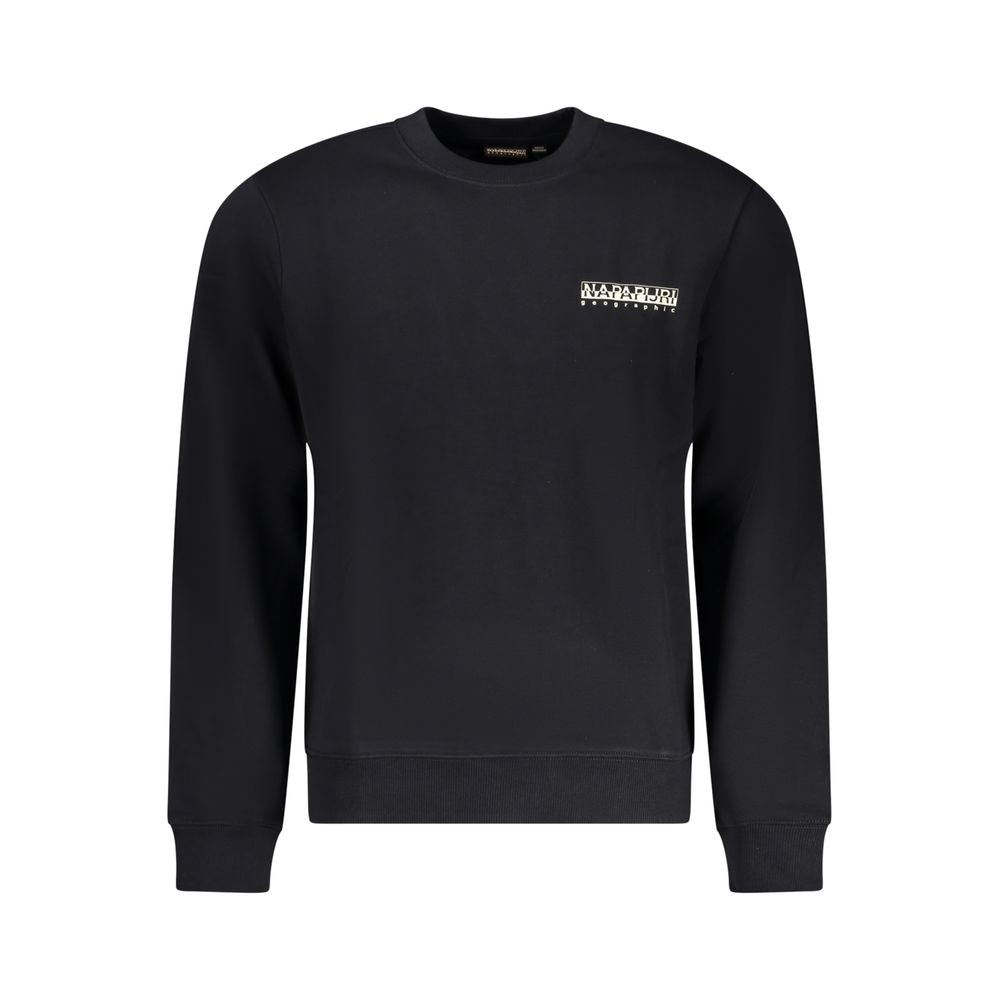 Napapijri Black Cotton Sweater - Essential Urban Comfort