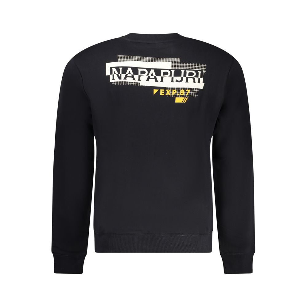 Napapijri Black Cotton Sweater - Essential Urban Comfort