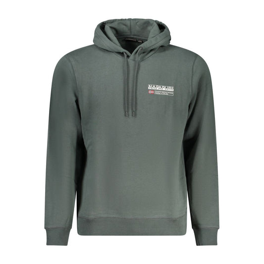Napapijri Green Cotton Sweater - Long Sleeve Hoodie