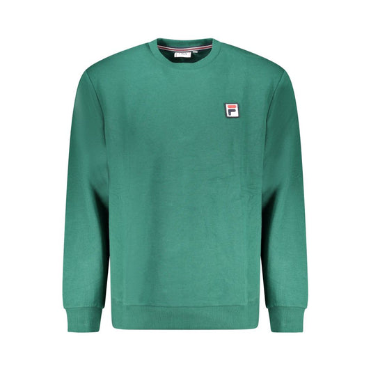 Fila Green Cotton Sweater - Stylish Comfort for Everyday Wear