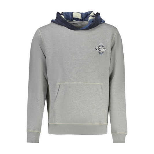 Guess Jeans Gray Cotton Sweater - Stylish Comfort Redefined