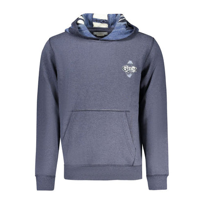 Guess Jeans Blue Cotton Sweater - Stylish Comfort Meets Modern Design
