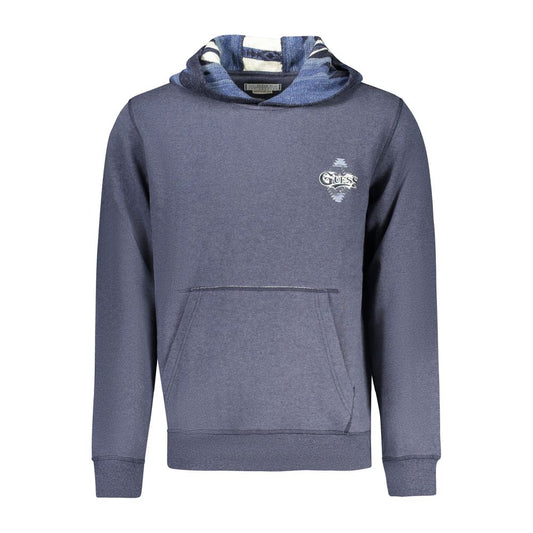 Guess Jeans Blue Cotton Sweater - Stylish Comfort Meets Modern Design
