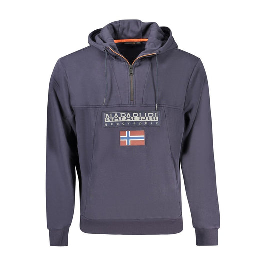Napapijri Blue Cotton Hoodie