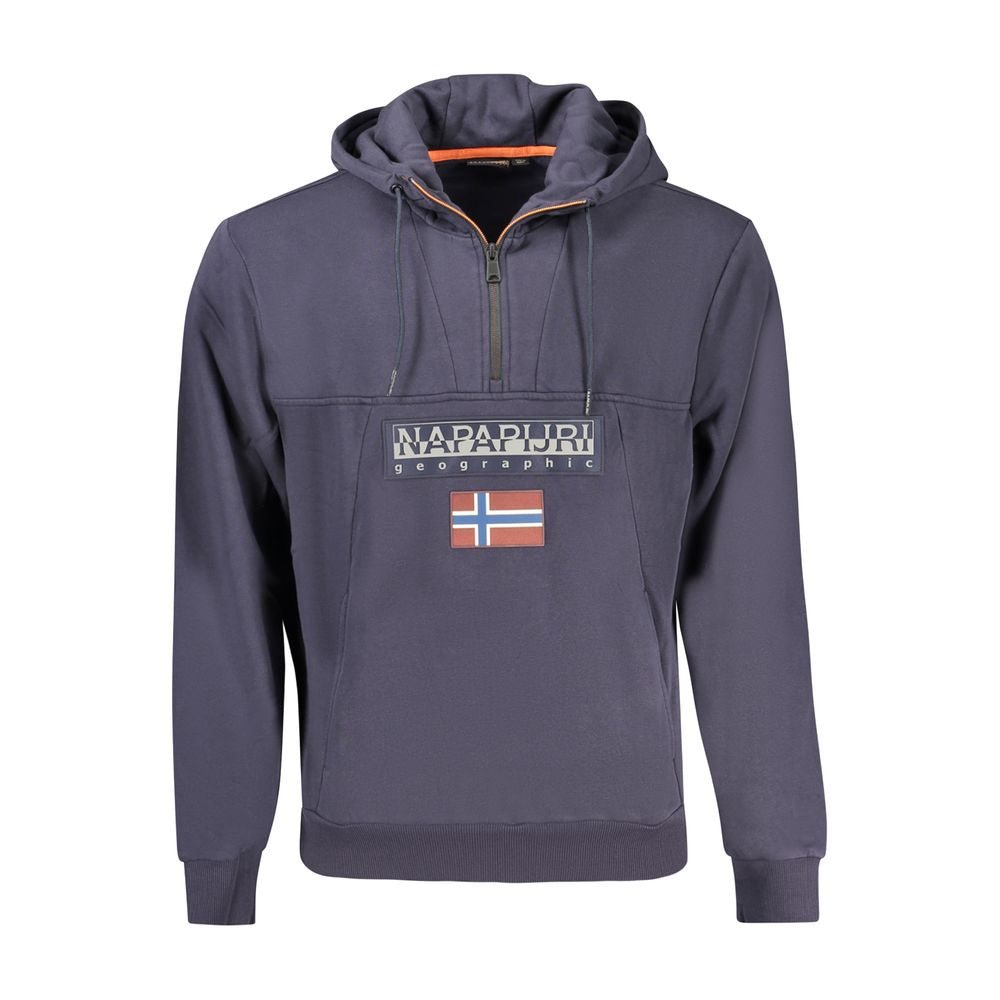Napapijri Blue Cotton Hoodie