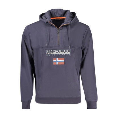 Napapijri Blue Cotton Hoodie