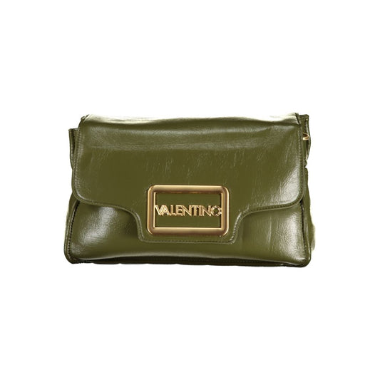 Mario Valentino Green Leather Handbag with Removable Handle
