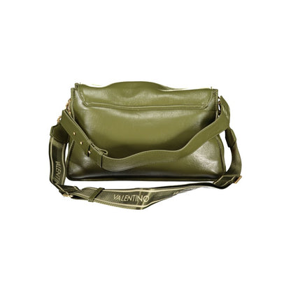 Mario Valentino Green Leather Handbag with Removable Handle