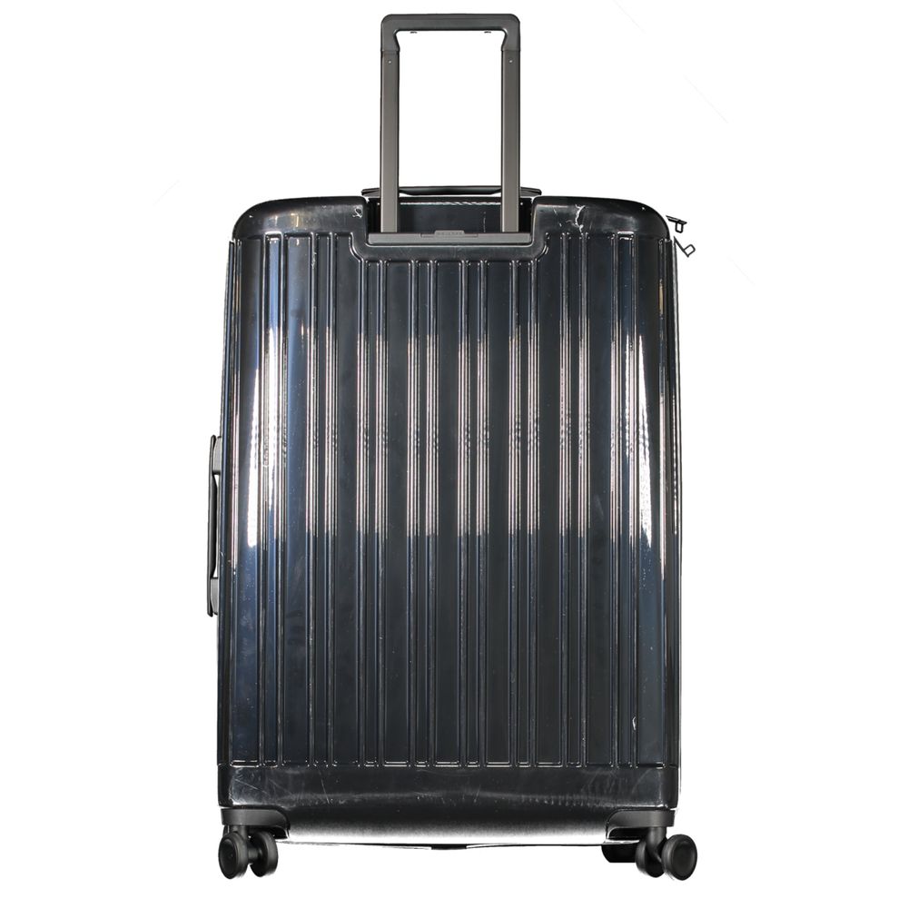 Piquadro Black Polycarbonate Large Trolley