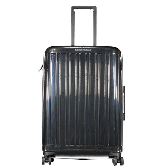 Piquadro Black Polycarbonate Medium Trolley