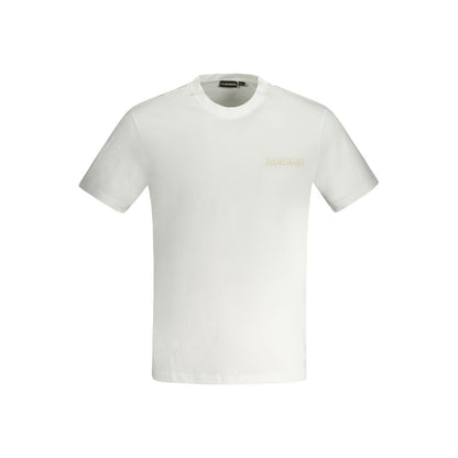 Napapijri White Cotton T-Shirt – Sustainable Urban Essential