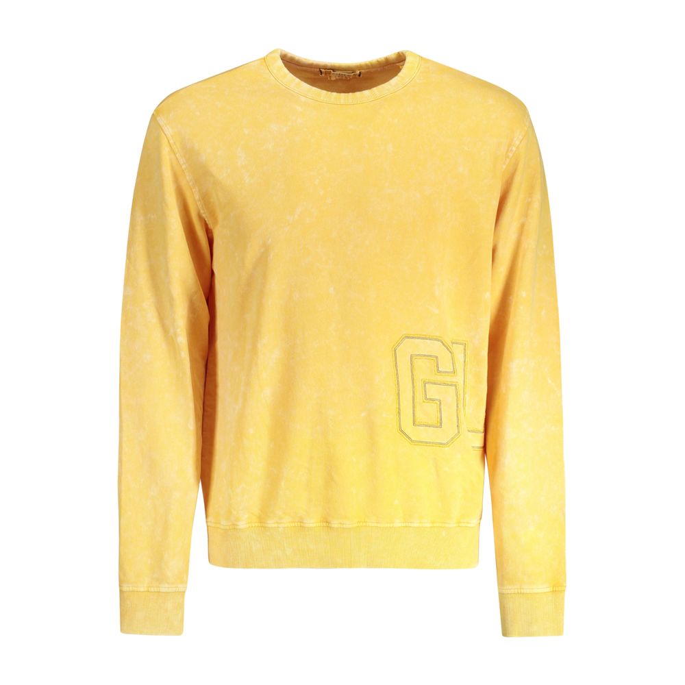 Guess Jeans Yellow Cotton Sweater - Stylish Comfort for Every Occasion