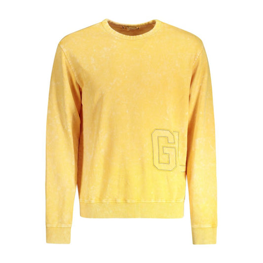 Guess Jeans Yellow Cotton Sweater - Stylish Comfort for Every Occasion