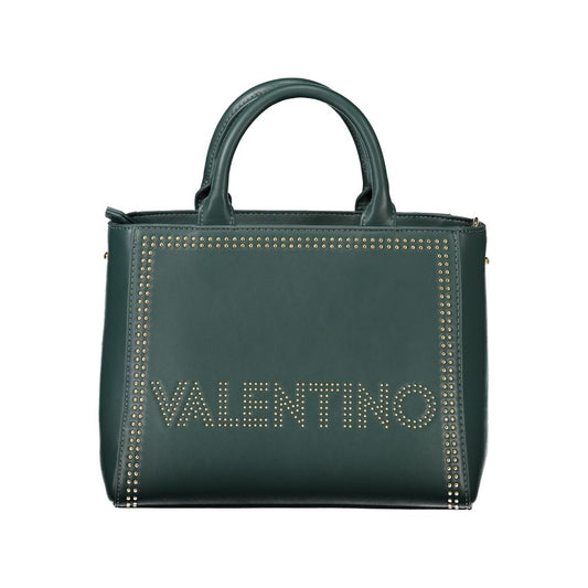 Mario Valentino Green Faux Leather Handbag with Removable Strap