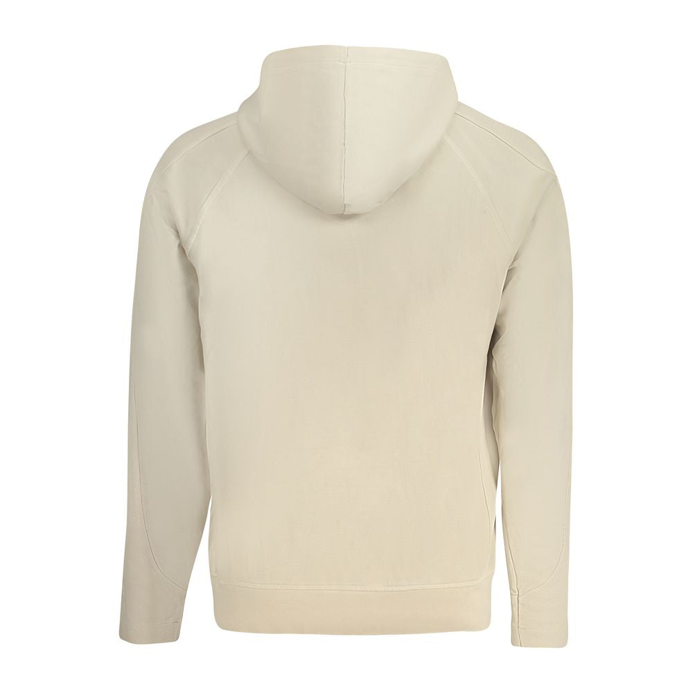Hugo Boss Beige Cotton Sweater - Modern Hooded Design