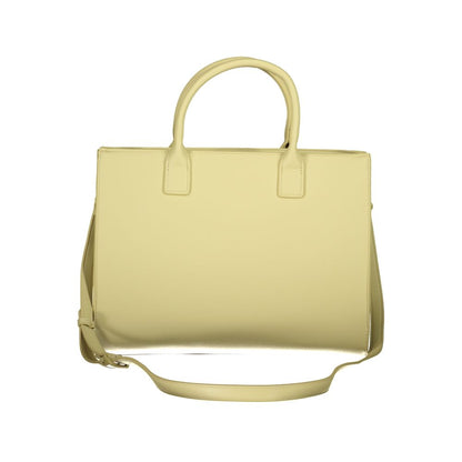 Mario Valentino Green Leather-Finish Handbag with Stylish Logo