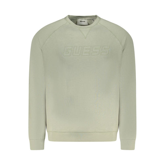 Guess Jeans Green Cotton Sweater - Stylish Comfort for Every Occasion