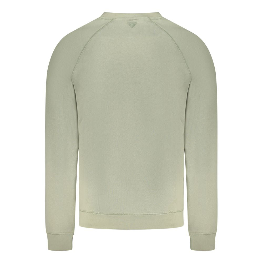 Guess Jeans Green Cotton Sweater - Stylish Comfort for Every Occasion