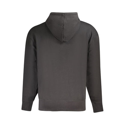 Hugo Boss Black Cotton Sweater - Long-Sleeved Hooded Sweatshirt
