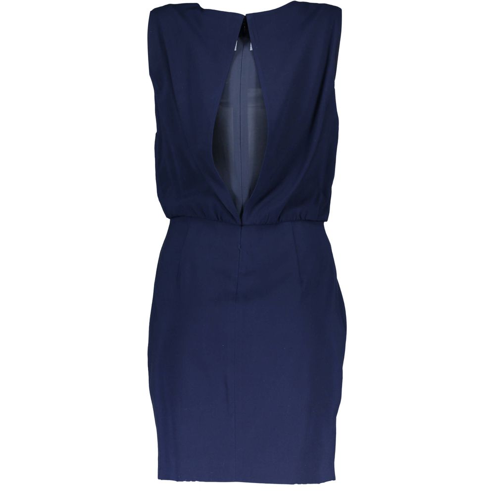 Gant Blue Viscose Sleeveless Dress