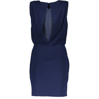 Gant Blue Viscose Sleeveless Dress