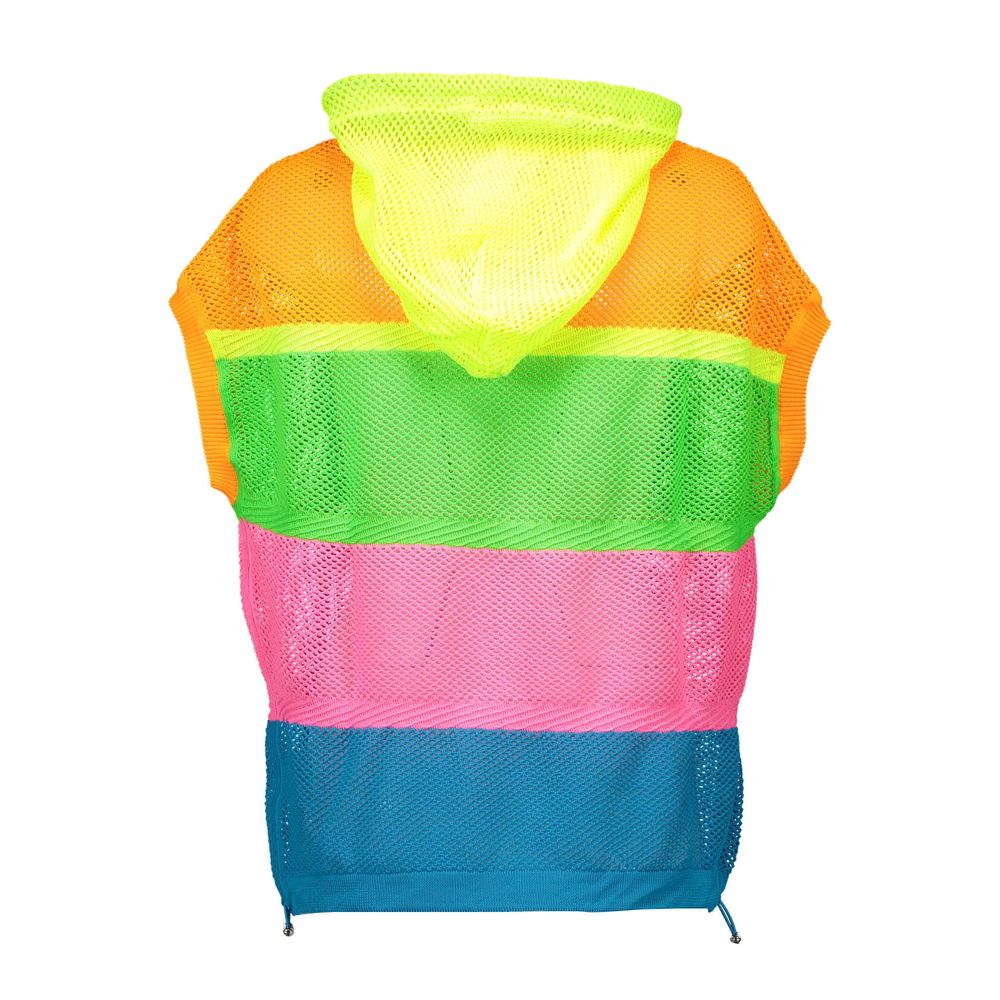 Love Moschino Multicolor Polyester Sweater - Stylish Short Sleeve Hoodie