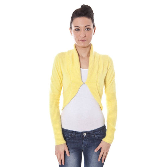 Datch Yellow Wool Sweater with Logo