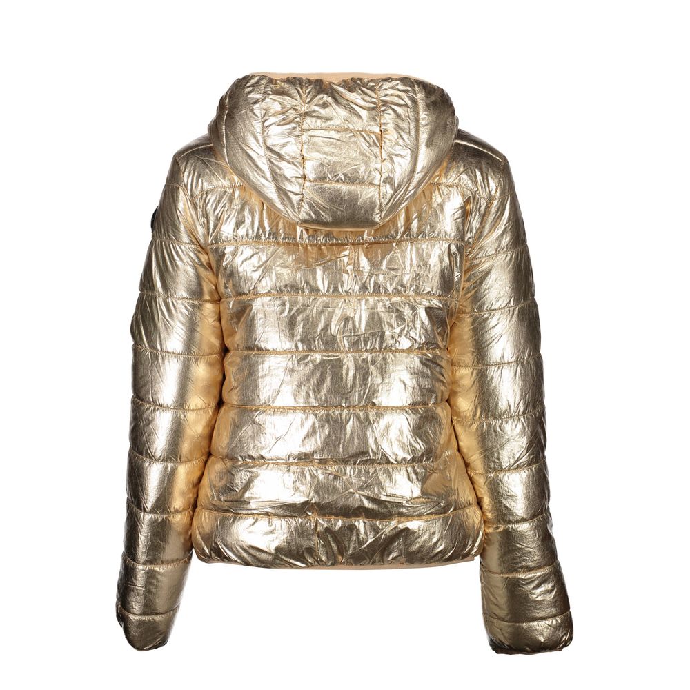 U.S. POLO ASSN. Gold Nylon Reversible Jacket with Hood