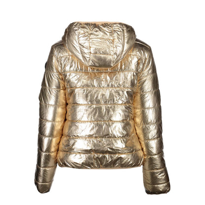 U.S. POLO ASSN. Gold Nylon Reversible Jacket with Hood