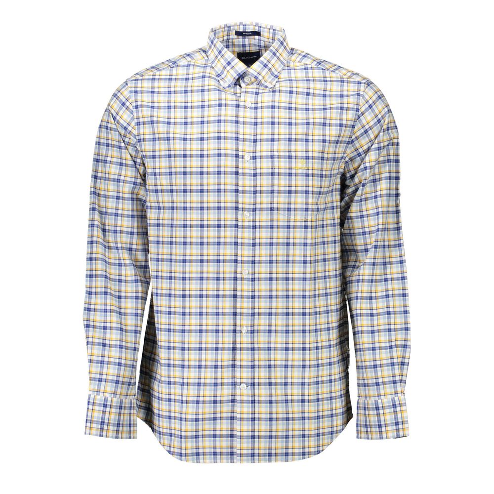 Gant Yellow Cotton Shirt - Classic Long-Sleeved Style