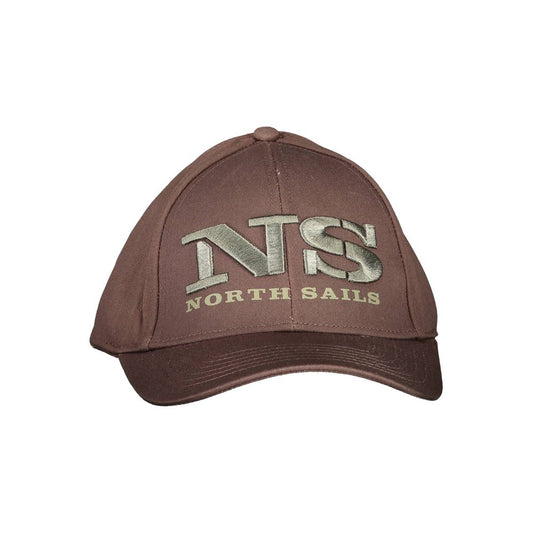 North Sails Brown Cotton Cap with Visor