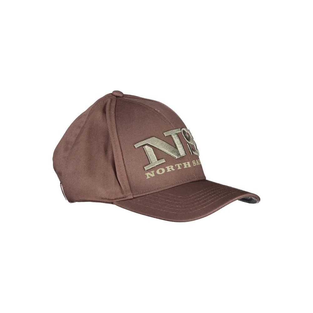 North Sails Brown Cotton Cap with Visor
