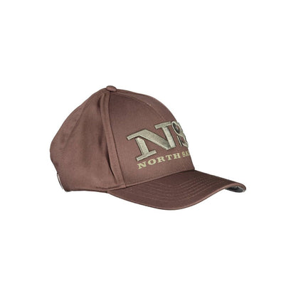 North Sails Brown Cotton Cap with Visor