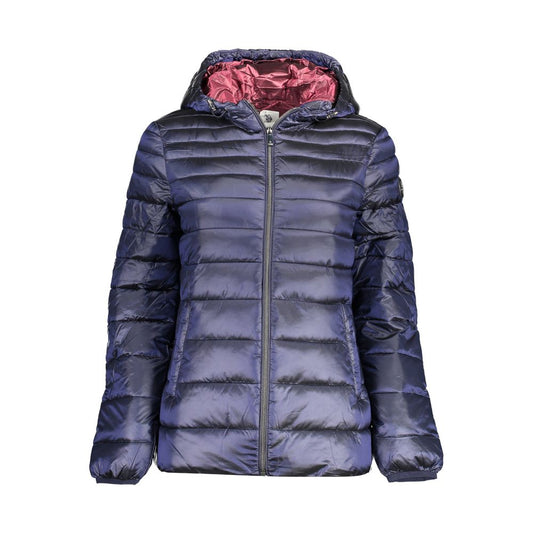 U.S. POLO ASSN. Blue Nylon Jacket with Hood