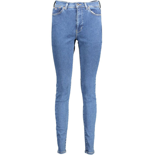 Tommy Hilfiger Blue Cotton Super Skinny Jeans