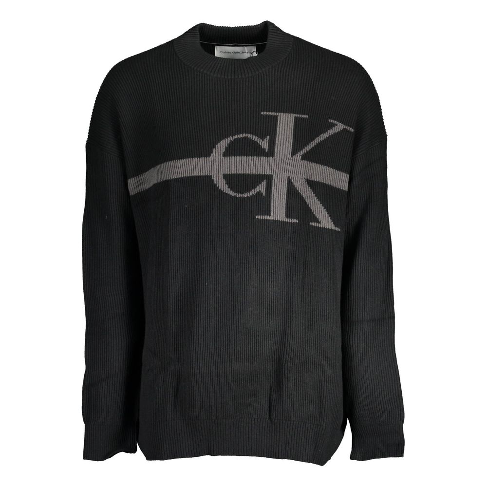 Calvin Klein Black Cotton Turtleneck Sweater
