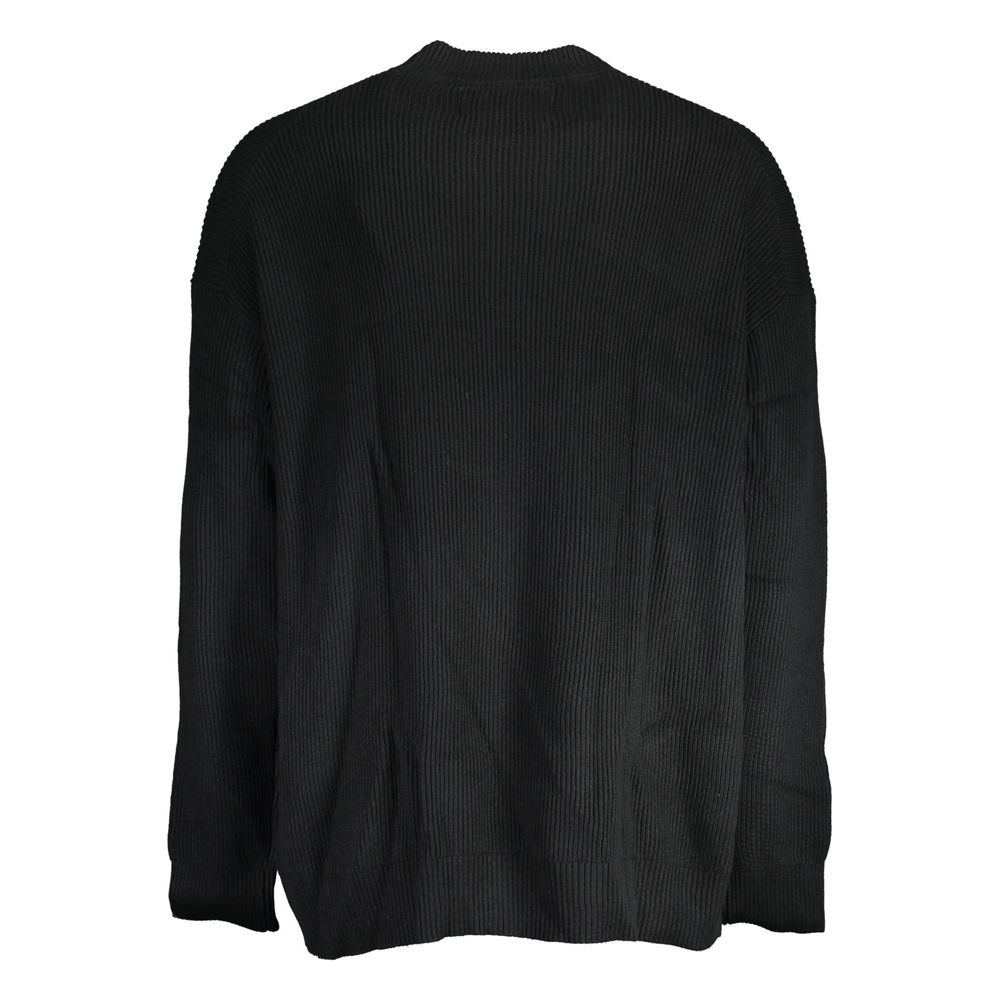 Calvin Klein Black Cotton Turtleneck Sweater
