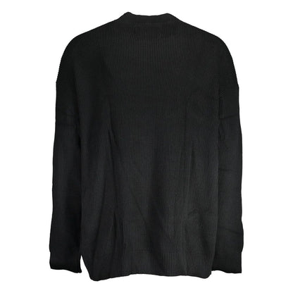 Calvin Klein Black Cotton Turtleneck Sweater