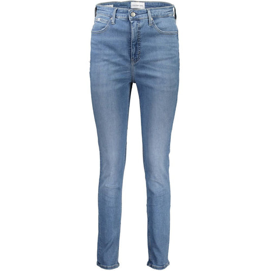 Calvin Klein Blue Cotton Skinny Jeans