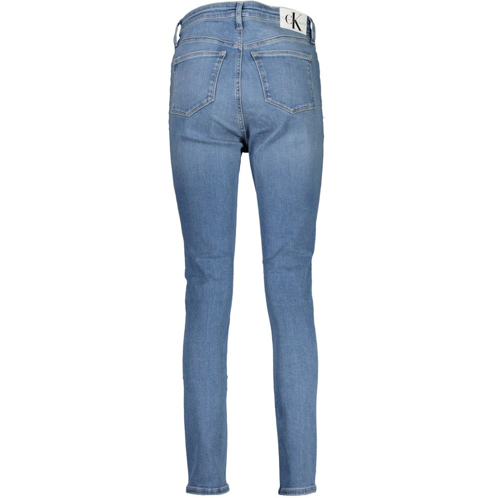 Calvin Klein Blue Cotton Skinny Jeans