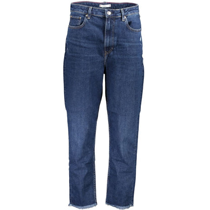 Tommy Hilfiger Worn Effect Blue Cotton Jeans