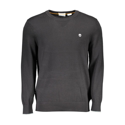 Timberland Black Cotton Sweater - Sustainable Style for Every Occasion