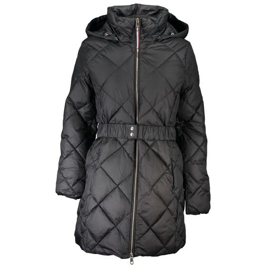 Tommy Hilfiger Black Water Repellent Jacket with Removable Hood