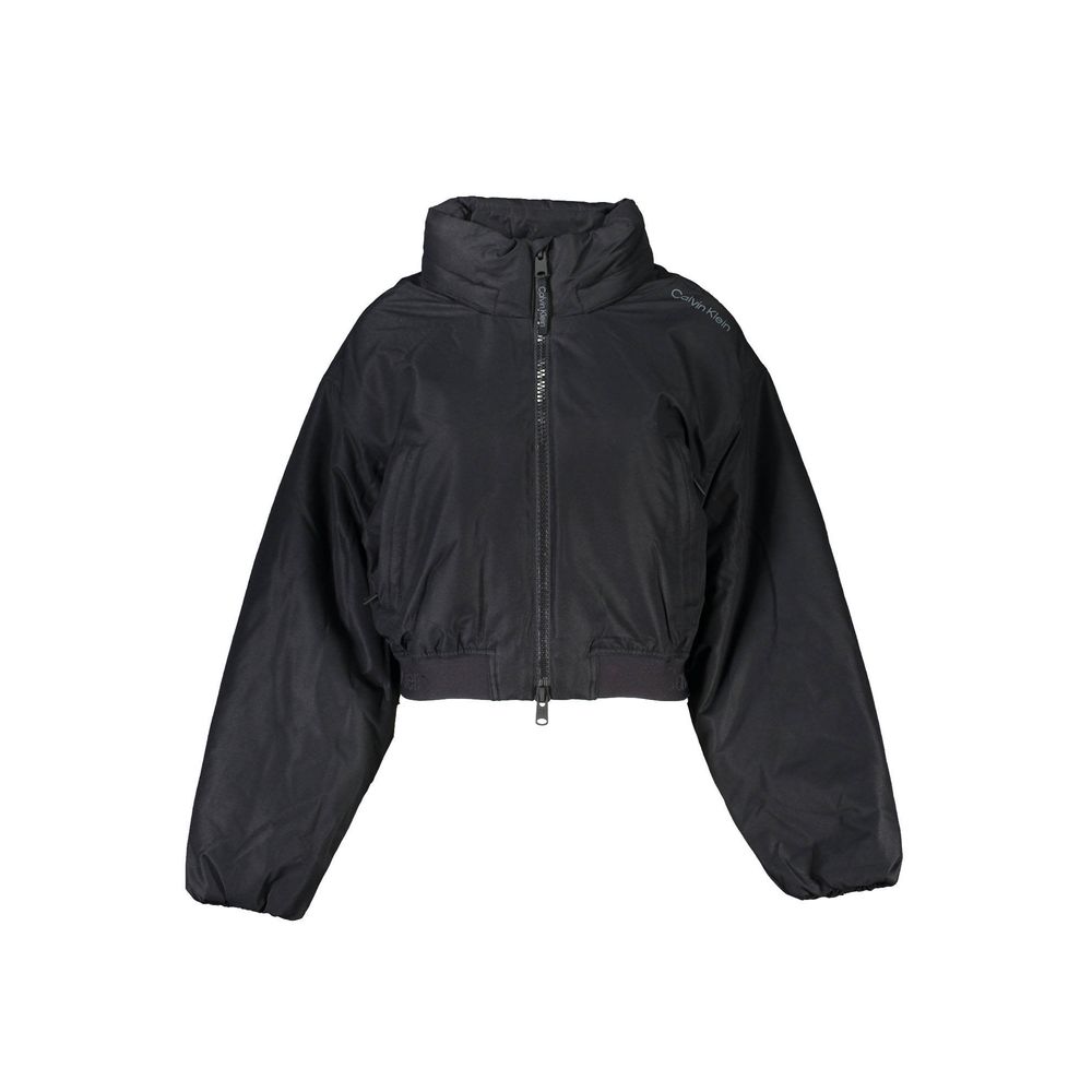 Calvin Klein Black Polyester Waterproof Jacket