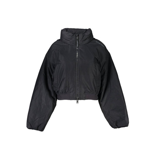 Calvin Klein Black Polyester Waterproof Jacket