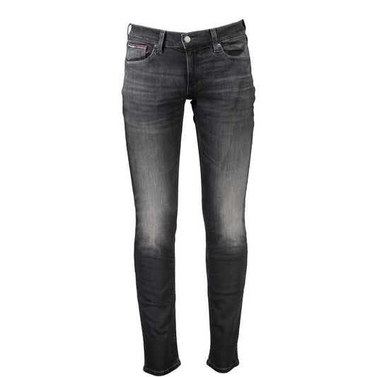 Tommy Hilfiger Black Cotton Slim Scanton Jeans