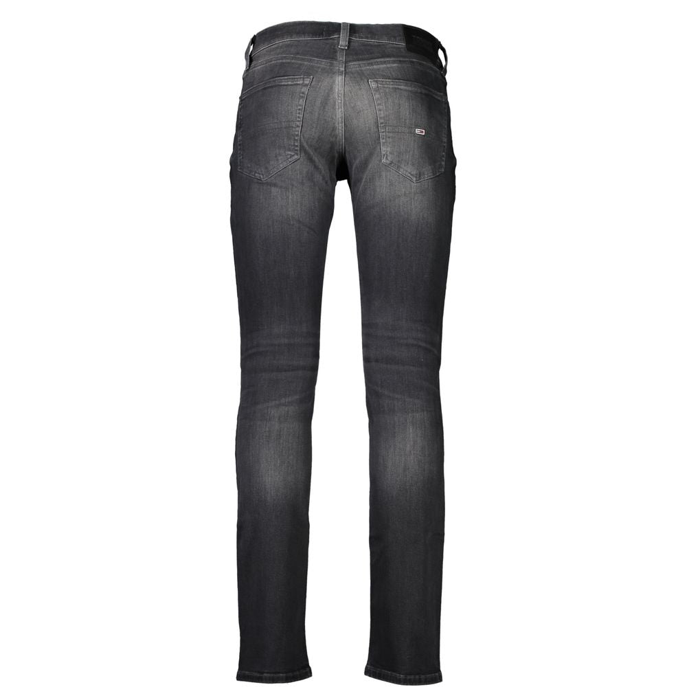 Tommy Hilfiger Black Cotton Slim Scanton Jeans
