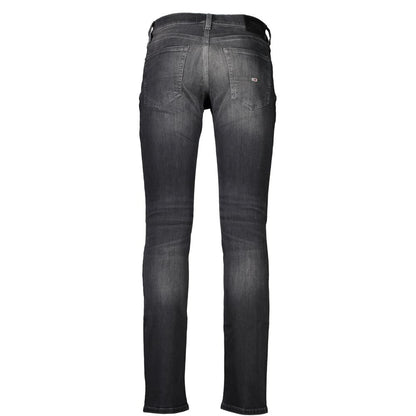 Tommy Hilfiger Black Cotton Slim Scanton Jeans